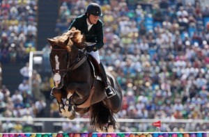 Pedro Veniss da equipe brasileira, que fez uma linda pista com zero pontos